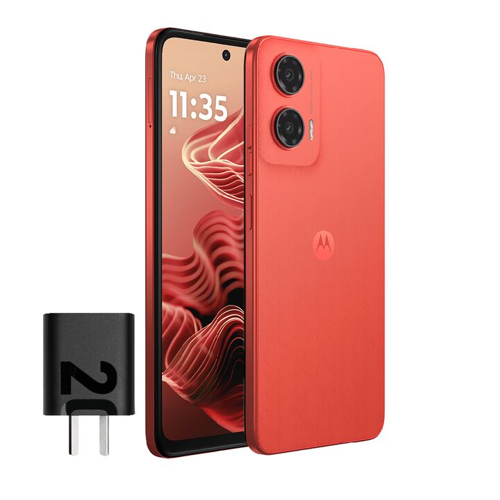 CELULAR MOTOROLA G35 5G (XT2433-2)  4GB/128GB 50MP+8MP/32MP 6.7" GUAVA RED (PB3G0031AR) - Vista principal