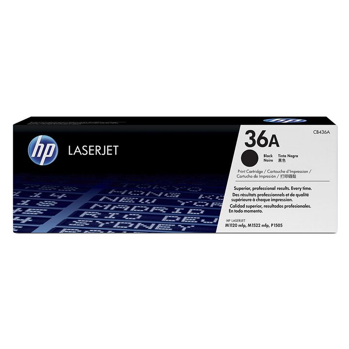 Toner Hp Original 36a Negro Cb436a P1505 M1522 M1120 Mfp - Vista principal