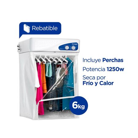 Secarropas COLUMBIA SCP 6000 por calor de pared rebatible 