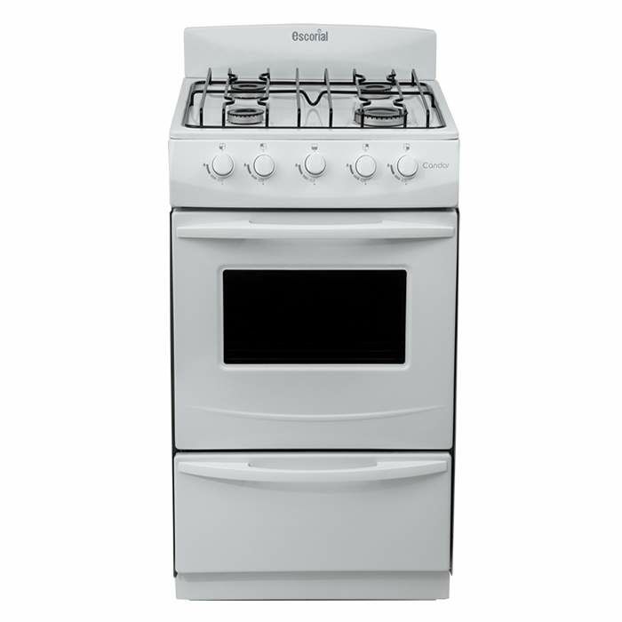 Cocina Escorial Candor S2 Gas NATURAL 4 Hornallas Blanca - Vista principal
