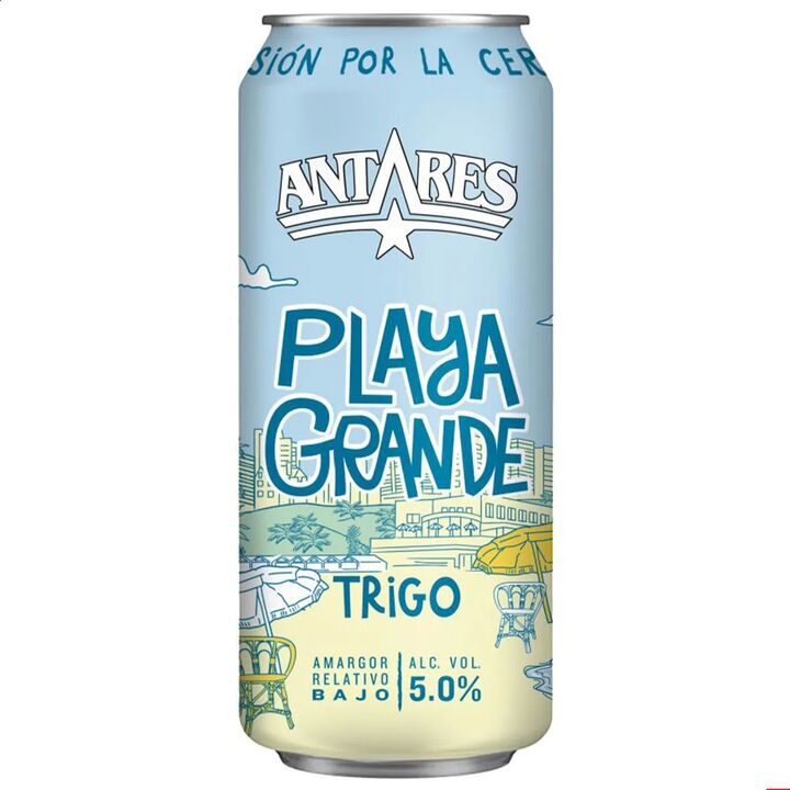 Cerveza Artesanal Antares Playa Grande Lata x 6 - Vista 1