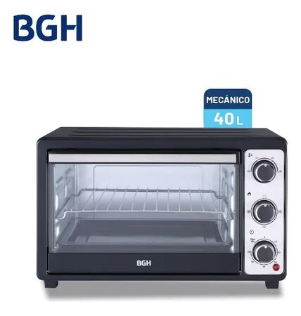 Horno Eléctrico Bgh 40 Litros Duo Bhe40m23n Negro