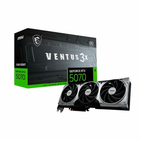 Placa de Video MSI GeForce RTX 5070 12G VENTUS 3X OC GDDR7 192-bit 912-V532-205