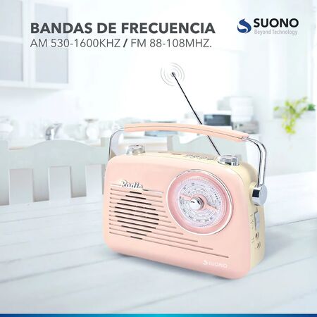 Radio Porttil Suono Bluetooth Vintage Retro Parlante Usb Aux Recargable