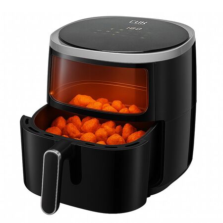 Freidora De Aire Cuk By Gadnic Digital Con Visor Antiadherente 5 Litros