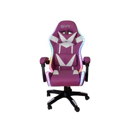 Silla Gamer Syx GCS02 Purpura con Blanco