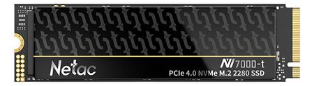 Disco Interno Ssd 1tb Netac Nv7000-t Gen 4 Pcie M.2 2280 Negro