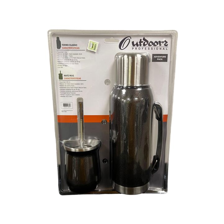 Termo 1L Classic + Mate + Bombilla Outdoors - Vista 2