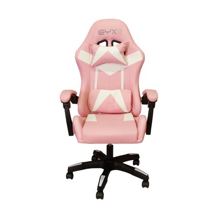 Silla Gamer Syx GCS02 Rosa con Blanco