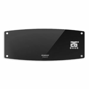 CALOVENTOR SPLIT PEABODY PE-CV20N 10002000W. NEGRO FRENTE VIDRIO LED CON TERMOSTATO - 4608899 - Vista 1