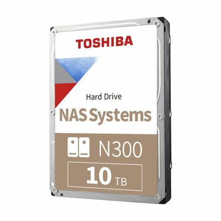 Disco Rigido HDD Toshiba N300 Nas Systems 10TB 3.5 " SATA 7,200 rpm HDWG71AXZSTA