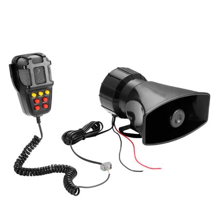 Sirena 100w 7 Sonidos Tono Alarma Moto Auto Policia Megafono