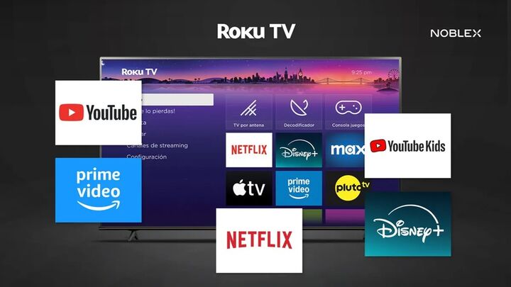 Combo Smart Tv Roku Tv Noblex Fhd 43 Db43x3110 + Soporte LCD Wall Mount 26" a 63" De Regalo - Vista 4