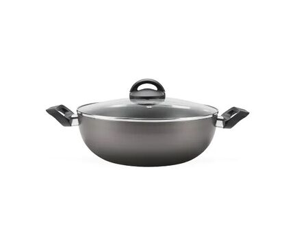 Wok cTapa y Manija 28 cm Plata Brinox 7210195