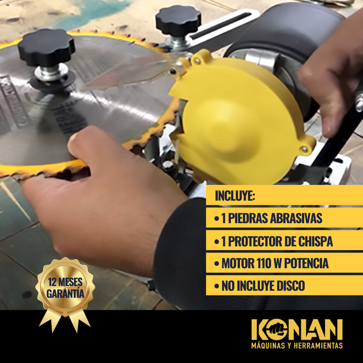 Afilador De Hojas De Sierra Ingletadora 110w 90-400mm Konan - Vista 9