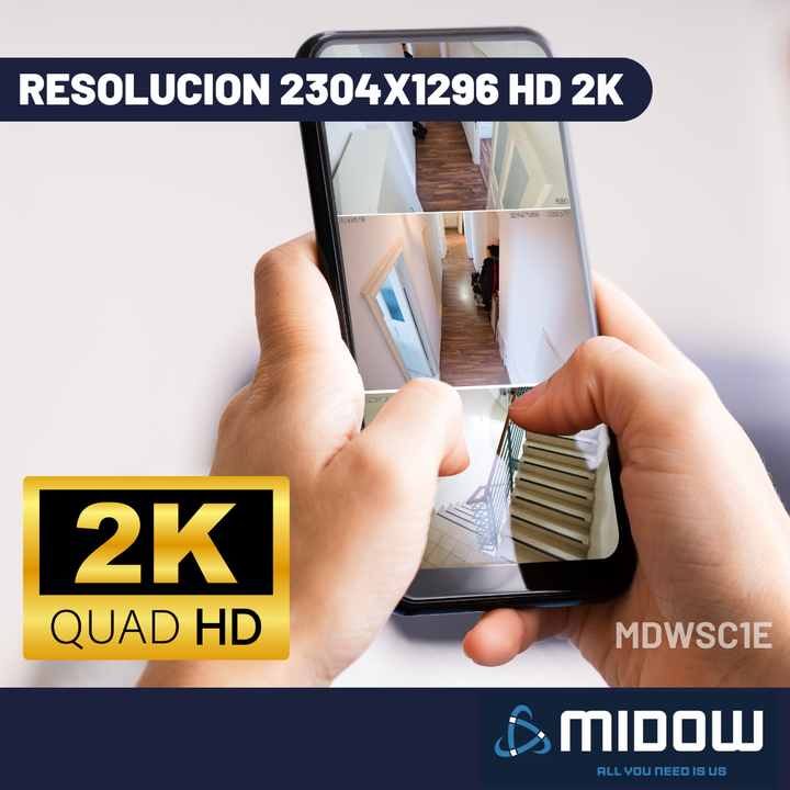 Camara de seguridad Exterior Midow WIFI RGA 2K Bullet Dia Noche - Vista 7