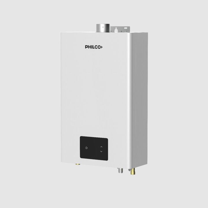 Calefn Philco PHCA14B 14L Gas Natural Sin llama piloto Tiro Forzado Blanco clase A - Vista 2