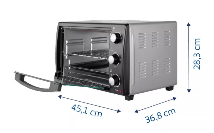 HORNO ELECTRICO TRAMONTINA GLASS COOK - 25LTS GLASS COOK 25L HEG (PNH048332) - Vista 2