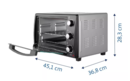 HORNO ELECTRICO TRAMONTINA GLASS COOK - 25LTS GLASS COOK 25L HEG (PNH048332) - Miniatura 2