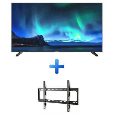 Combo Smart Tv Noblex DQ55X9580 55" Qled 4k Black Series + Soporte LCD Wall Mount 26" a 63" De Regalo