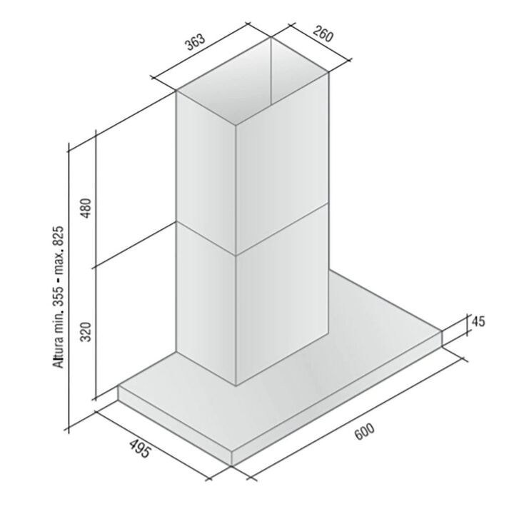 Campana LLANOS Leptos Pulsante 90 contrapared - Vista 3