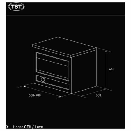 Horno a Gas TST Semi-Industrial Luxe 90cm