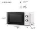 Microondas Philco Mphrw20uap 700 W 20 Litros Blanco - Miniatura 4