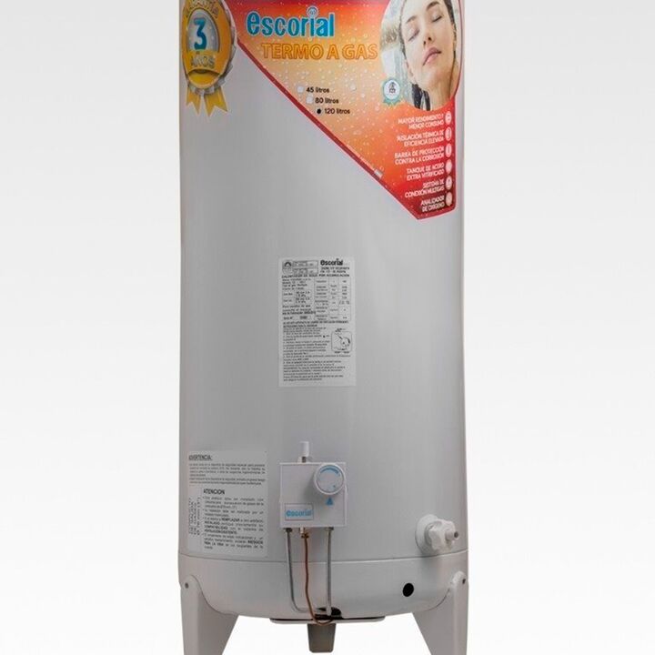 Termotanque A Gas Escorial 120lts Multigas Conexion Superior - Vista 5