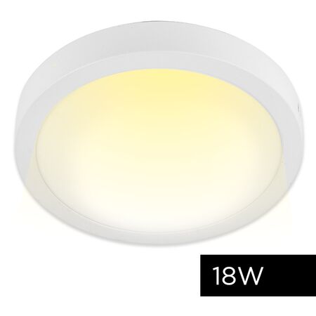 Plafon Lampara techo Led Gadnic PNL18 Redondo 18W  Cálido 3000k 