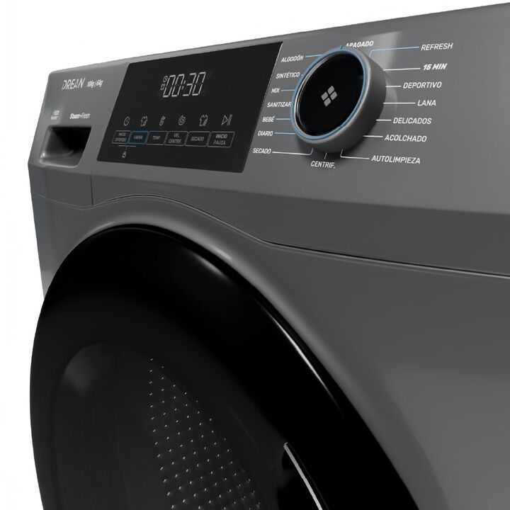 Lavasecarropas DREAN LSCDR1006SG0 10kg 1400RPM inverter 6kg secado por calor gris - Vista 5