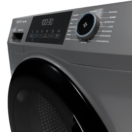 Lavasecarropas DREAN LSCDR1006SG0 10kg 1400RPM inverter 6kg secado por calor gris