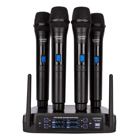 Kit de Micrófonos Inalámbricos Gadnic y Caja Receptora