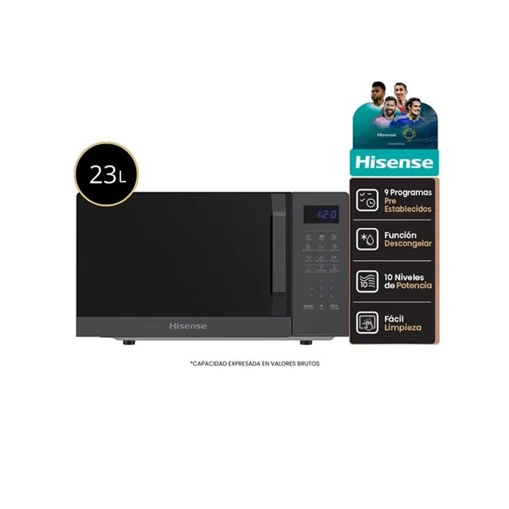 Microondas Hisense 23 lts digital h25mobs8hg l - Vista principal