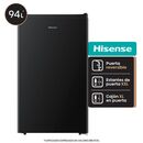 Heladera HISENSE RS12DRB bajo mesada 93lts negra A - Miniatura 2