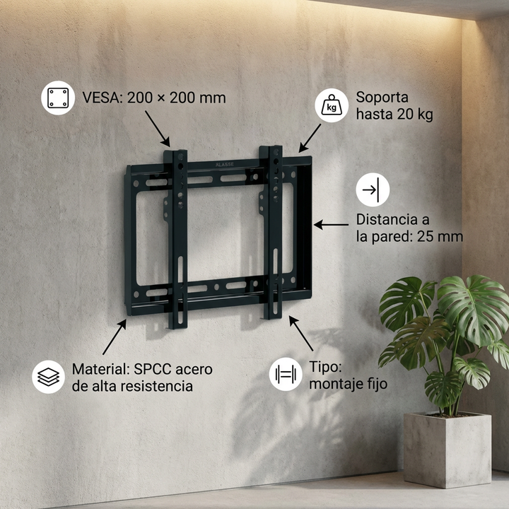 Soporte Fijo de TV 14"a 50" Klasse (KS1301) - Vista 2