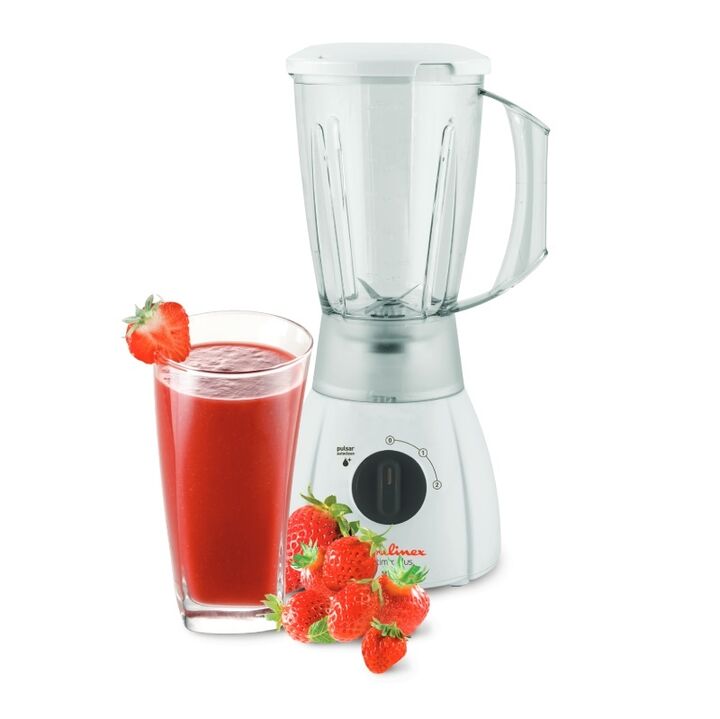 LICUADORA MOULINEX OPTIMIX PLUS BLANCA- 2 VEL, 550W, 2LTS. (LM2701AR) - Vista 2