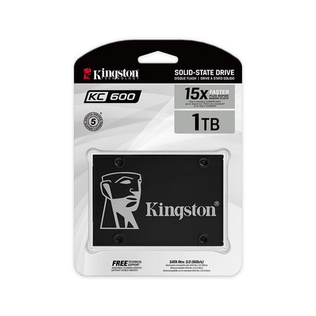 Disco Solido SSD1TB Kingston KC600 SATAIII 2.5
