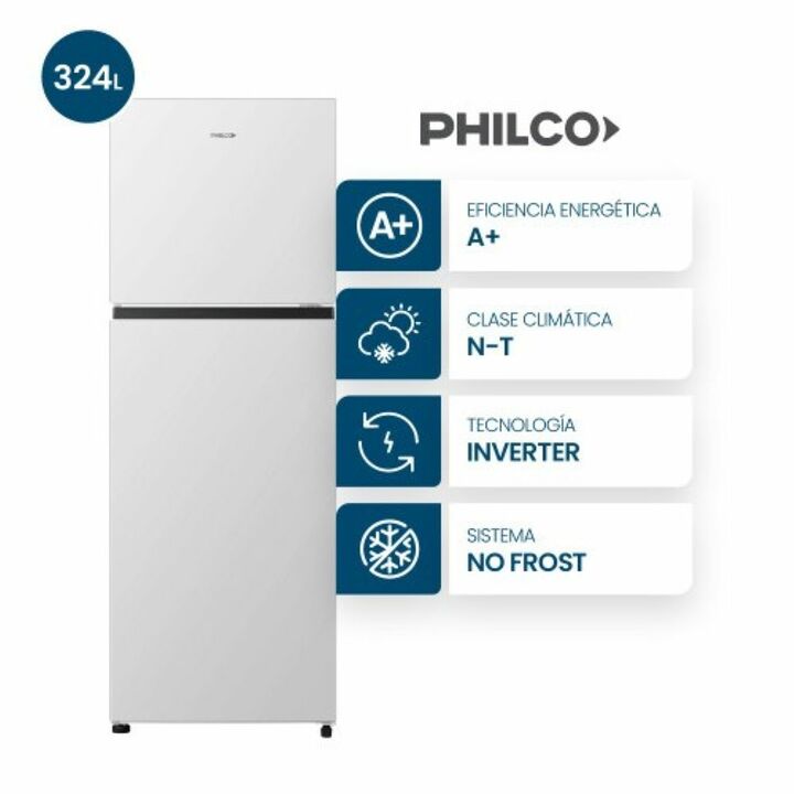 Heladera Philco Top Mount No frost Inverter 324L Blanco - PHNT324BDI - Vista principal