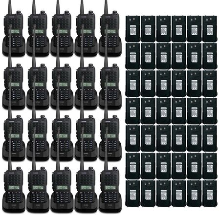 Handy Gadnic WK88 Kit x20 Bi-Banda 10w 128CH Hasta 12km + 40 Baterías y 20 Manos Libres