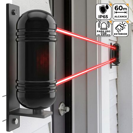 Barrera Infrarroja Exterior Gadnic Detector Seguridad Doble Haz