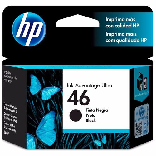 Cartucho de Tinta HP 46 CZ637AL Negro Original Ink Advantage - Vista 1