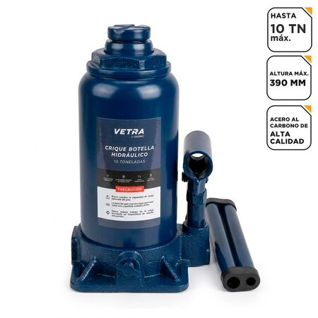 Crique Hidráulico Botella Vetra By Gadnic 10 Toneladas Gato Vehículos