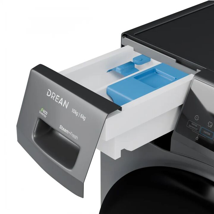 Lavasecarropas DREAN LSCDR1006SG0 10kg 1400RPM inverter 6kg secado por calor gris - Vista 4