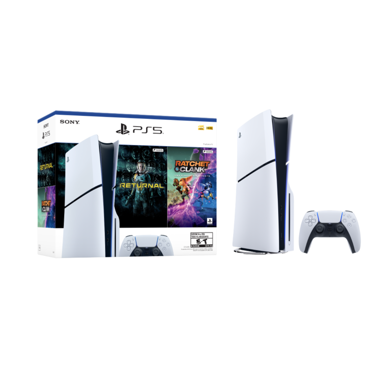 Playstation 5 Sony PS5STDBNDL1 Standard Slim Con 2 Juegos - Vista 1