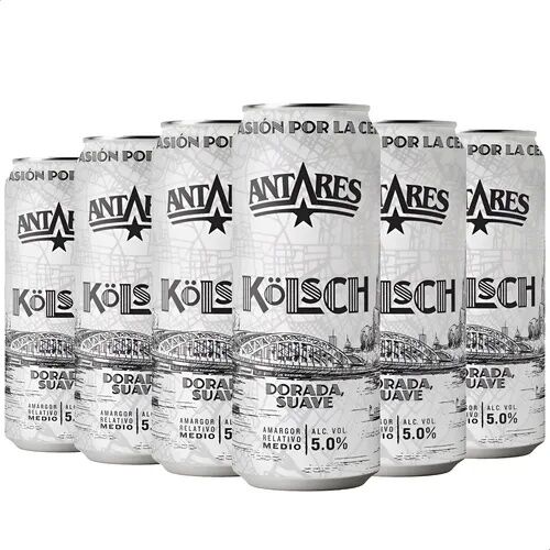 Cerveza Artesanal Antares Kolsch Lata x 6 - Vista 2