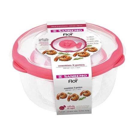 Set X 3 Redondos 702704706 Rosa 70657C