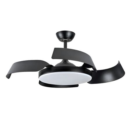 Ventilador De Techo Protalia Rectractil Negro