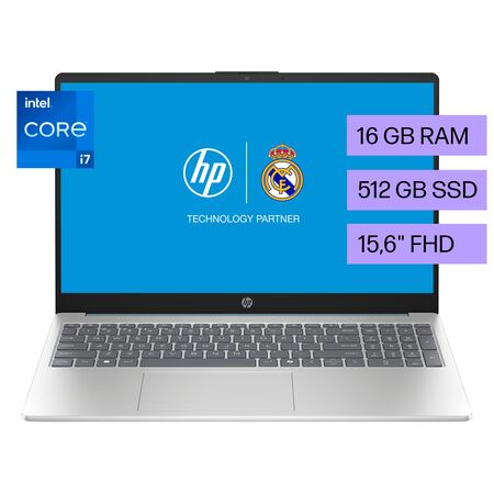 NOTEBOOK HP 15-FD0272LA i7-1355U 16GB 512GB 15.6 FHD W11HSL (B9TY7LA#AC8)