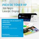 Pack De 2 Cartuchos De Tóner Hp 36a Negro Laserjet Original - Miniatura 2