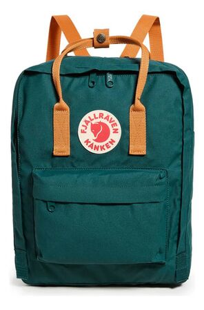 Mochila Fjallraven Kanken Classic Artic Green - Spicy Orange